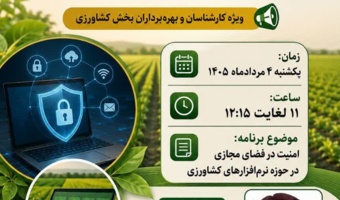 «امنیت سایبری در کشاورزی نوین»؛ سعادتمند در استودیو کشاورز از ضرورت صیانت از نرم‌افزارها و داده‌های بخش کشاورزی می‌گوید