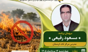 تشریح پیامدهای زیان‌بار کلش‌سوزی و ضرورت مدیریت اصولی بقایای گیاهی در برنامه «استودیو کشاورز»